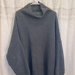 Oversized Aerie Chenille Turtleneck Sweater